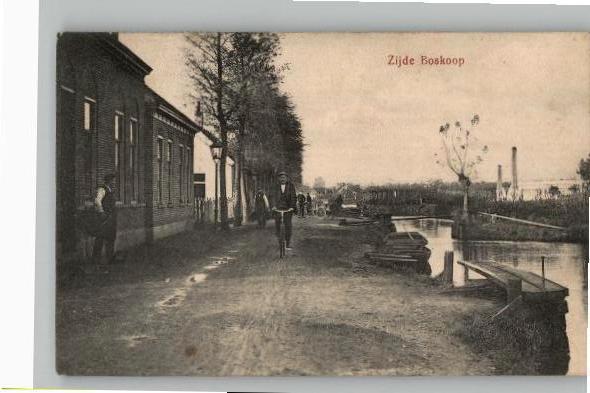 Boskoop Zijde Boskamp SCHAARS  3 zegels  st 1911, Verzamelen, Ansichtkaarten | Nederland, Gelopen, Zuid-Holland, Voor 1920, Verzenden