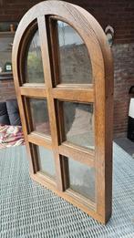 Houten Kozijn met 6 Ramen, Doe-het-zelf en Verbouw, Ophalen, Gevelraam of Ruit, Gebruikt, Minder dan 80 cm