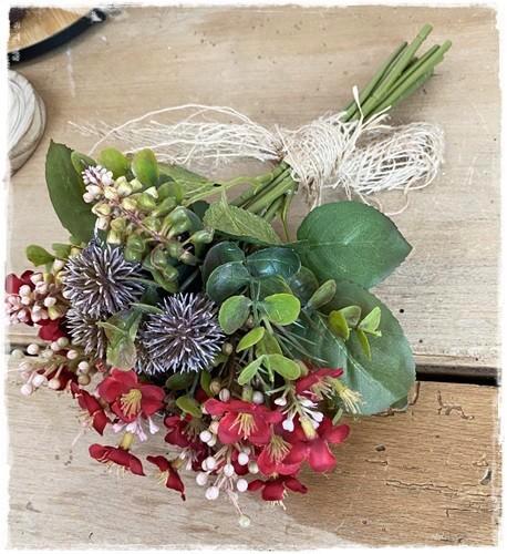 Schattig winterboeketje van 30 cm. lang., Diversen, Kerst, Nieuw, Ophalen of Verzenden
