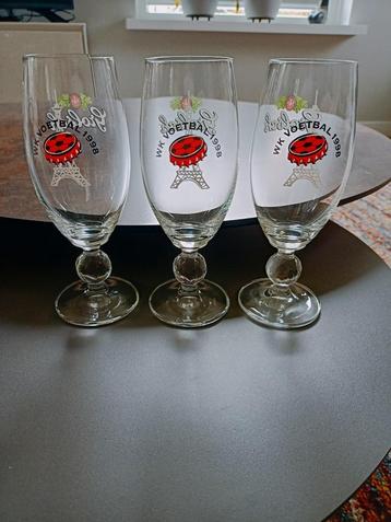 Grolsch bierglazen WK voetbal 1998  beschikbaar voor biedingen