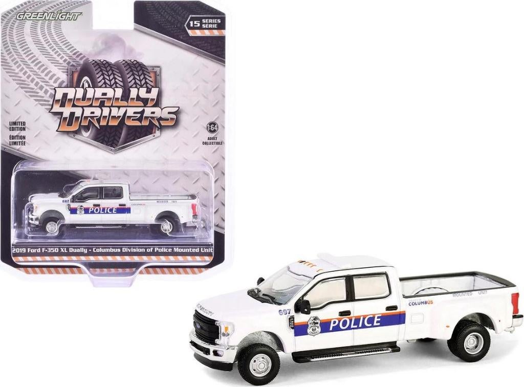 2019 Ford F-350 XL Dually van Greenlight 1/64 Police, Ophalen of Verzenden, Nieuw, Auto