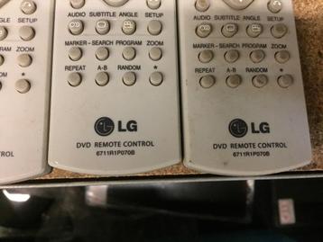3x afstandsbediening LG DVD remote 6711R1P070B beschikbaar voor biedingen