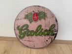 Vintage rond Grolsch bord (20x20), Ophalen of Verzenden, Zo goed als nieuw, Reclamebord, Plaat of Schild, Grolsch