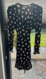 Fabienne Chapot sacha wikkel dress hartjes  nieuw 139, nu 35, Zwart, Ophalen of Verzenden, Zo goed als nieuw, Knielengte
