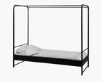 VT Wonen Hemelbed Zwart Metaal, Huis en Inrichting, Ophalen, 90 cm, Eenpersoons, Zwart