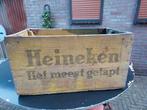 Heineken Bierkrat - Vintage Houten Krat, Verzamelen, Biermerken, Ophalen of Verzenden, Gebruikt, Overige typen, Heineken