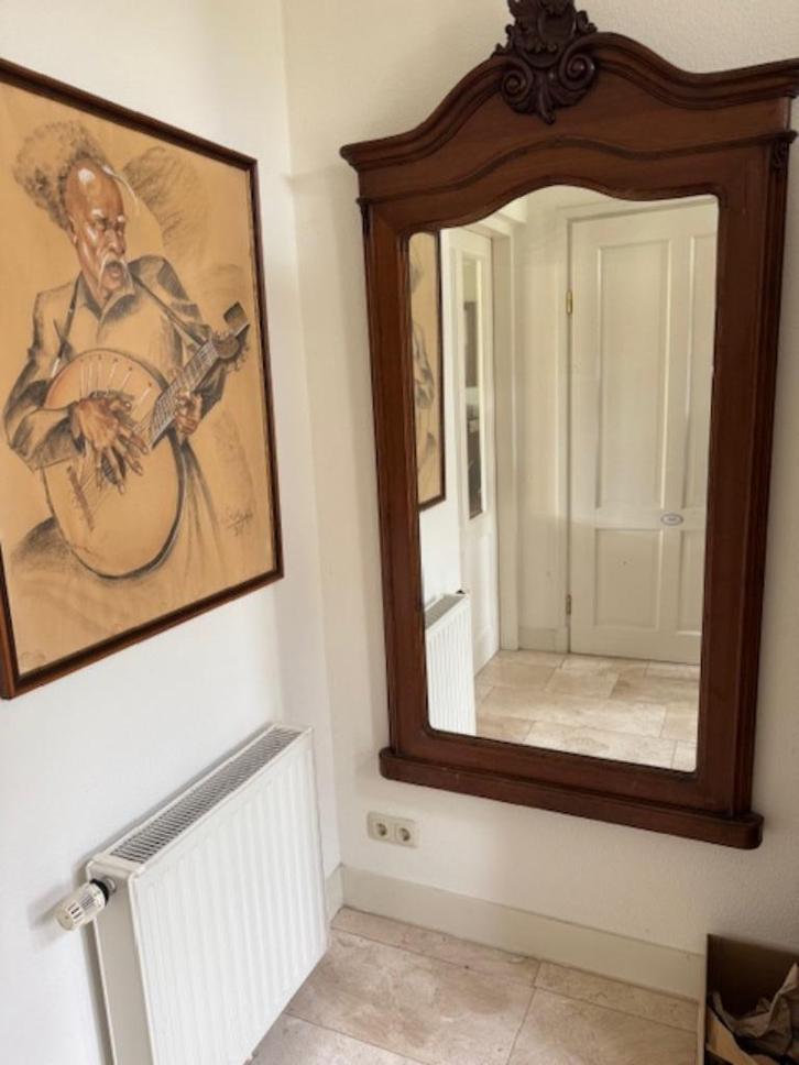 Grote antieke spiegel Willem III, Antiek en Kunst, Antiek | Meubels | Tafels, Ophalen