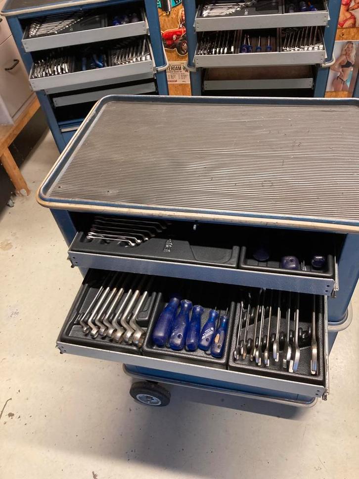 Gedore gereedschapswagen gevuld, Auto diversen, Autogereedschap, Gebruikt, Ophalen