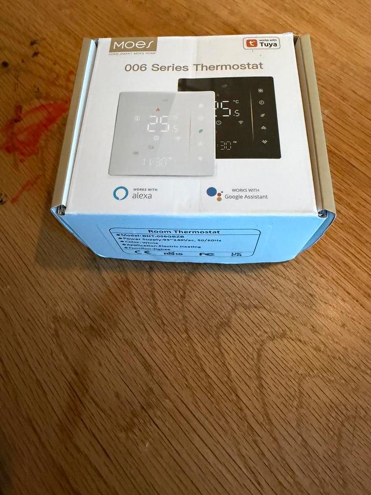 Moes Tuya vloerthermostaat elektrische verwarming Zigbee, Doe-het-zelf en Verbouw, Thermostaten, Nieuw, Ophalen