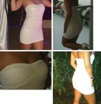 Jurk room wit jurken maat s feestjurk feest kleding, Verzenden, Wit, Coolcat, Maat 36 (S)