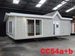 Ruim dubbelchalet met steenstrip buitenzijde dubbel glas CV, Caravans en Kamperen, Stacaravans, Tot en met 4
