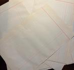 Vintage grote vellen kasboek papier, Hobby en Vrije tijd, Ophalen of Verzenden, Gebruikt, Papier of Karton