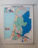 Wandkaart landkaart Noord Holland, Boeken, Ophalen, 1800 tot 2000, Nederland, Landkaart