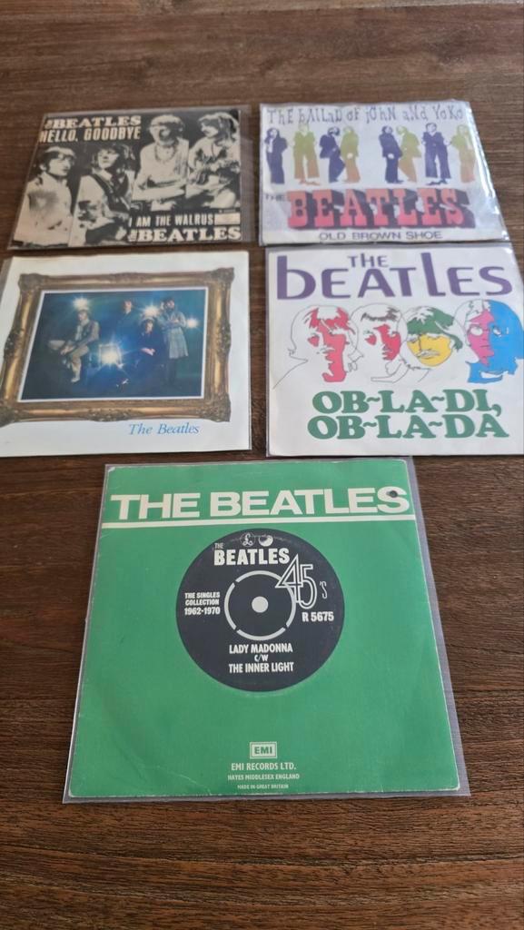 5x Beatles 7" singles, Cd's en Dvd's, Vinyl Singles, Gebruikt, Single, Pop, Ophalen of Verzenden
