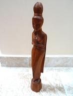 Thailand: handcarved beeld, welkomstgroet, Sawasdee. H 32 cm, Verzenden