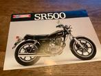 Yamaha SR500 Brochure - Zeldzaam!   (Y2), Motoren, Ophalen of Verzenden, Yamaha