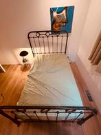 Antieke Twijfelaar 120x200 - Charmant Bed!, Gebruikt, Zwart, Ophalen of Verzenden, Twijfelaar