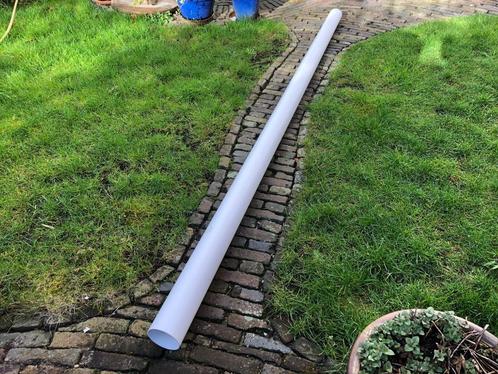 2 x regenpijp wit: 290 cm van 100 mm (Nieuw) + 235 cm - 80mm, Doe-het-zelf en Verbouw, Buizen en Afvoer, Nieuw, Rechte buis, Pvc