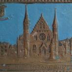 Koperen emaille plaat Ridderzaal Den Haag (1900-1910), Ophalen, Koper