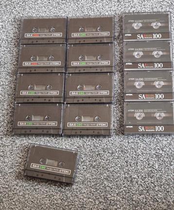Tdk sa-x cassettes en tdk sa100 cassettebandjes  beschikbaar voor biedingen