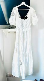 Lange witte jurk met borduursels nieuw met kaartje, Nieuw, Maat 38/40 (M), Merkloos, Ophalen of Verzenden
