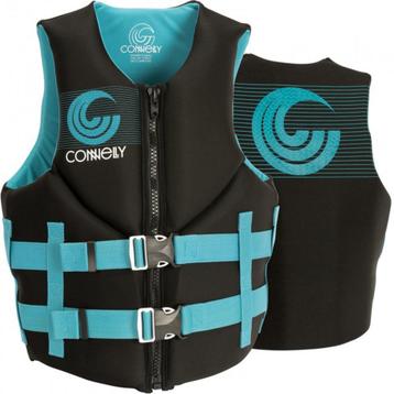 Connelly segmented aqua neopreen CE zwemvest neopreen vest.!