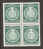 DDR dienstzegel mi nr 10 (blokje van 4 zegels), Verzenden, DDR, Postfris