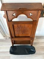 Antieke houten bidstoel, Huis en Inrichting, Stoelen, Ophalen, Gebruikt, Bruin, Eén