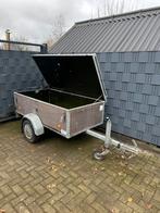 Aanhangwagen met deksel – 200x105x50 cm – Ongeremd, Ophalen of Verzenden, Zo goed als nieuw