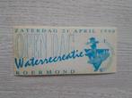 sticker Zaterdag 21 April 1990 OPEN DAG Waterrecreatie, Verzamelen, Stickers, Ophalen of Verzenden, Zo goed als nieuw, Overige typen