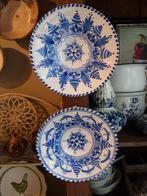 bordjes voor aan de muur, blauw wit, Ophalen of Verzenden, Zo goed als nieuw, Bord(en), Overige stijlen