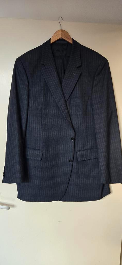 Eduard Pelger Maatpak - Donkerblauw, Wol Blend, XL, Kleding | Heren, Kostuums en Colberts, Zo goed als nieuw, Maat 56/58 (XL)