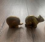 Koper koperen olifant en eekhoorn messing diertjes dier, Antiek en Kunst, Ophalen of Verzenden