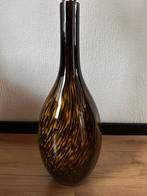 Design Vaas glas tijgermotief 70cm hoog, Huis en Inrichting, Woonaccessoires | Vazen, Ophalen, Overige kleuren, 50 tot 75 cm, Glas