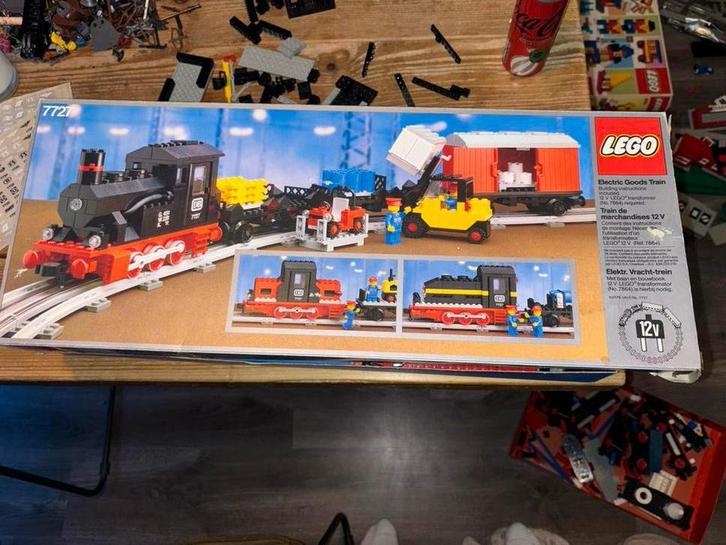 Lego 7727 Treinset met Doos - Mist 17 Blokjes, Kinderen en Baby's, Speelgoed | Duplo en Lego, Gebruikt, Lego, Complete set, Ophalen of Verzenden