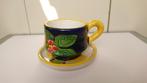 Dipinto a Mano Servies Italiaans Design Kop met Schotel, Keramiek, Ophalen of Verzenden, Zo goed als nieuw, Overige stijlen