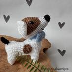 Handgemaakte knuffel hond, Hobby en Vrije tijd, Breien en Haken, Ophalen of Verzenden, Nieuw, Haken, Overige typen
