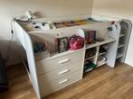 Praktische en complete halfhoogslaper met veel opbergruimte, Ophalen, 85 tot 100 cm, Hoogslaper of Stapelbed, Gebruikt