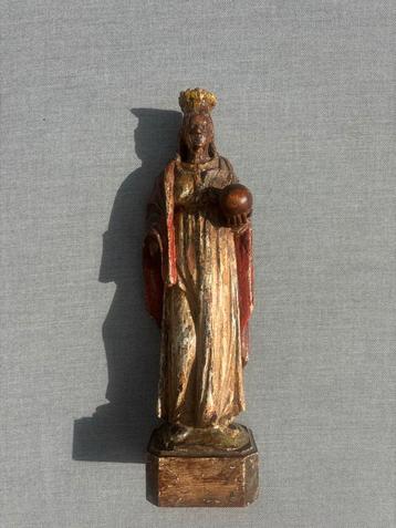 Houten Madonna 16/17e eeuw Vlaanderen Brugge 40cm hoog Belgi beschikbaar voor biedingen