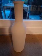 Glazen vaas.  Beschilderd., Ophalen, Overige kleuren, 50 tot 75 cm, Glas