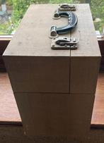 Lp houders koffers platen platenkoffer klassiek cursus frans, Gebruikt, Overige formaten, Overige typen, Ophalen of Verzenden