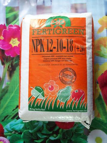 Kunstmest 12/10/8 Fertigreen  25 kg voor 26,50  euro! beschikbaar voor biedingen