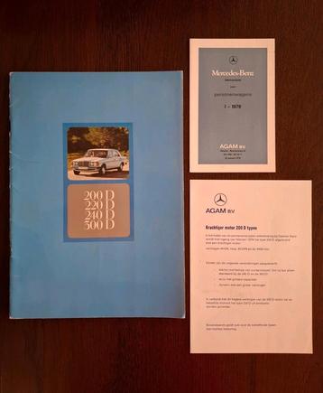 Mercedes-Benz 200 D 220 D 240 D 300 D brochure  beschikbaar voor biedingen