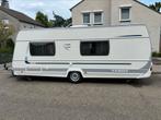 Zeer nette Fendt Saphir 550 stapelbed+airco+voortent/luifel, Caravans en Kamperen, 75 kg, Treinzit, Tot en met 6, Schokbreker