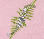 Gekleurde zilveren armband met strass stenen., Overige materialen, Nieuw, Ophalen of Verzenden, Zilver