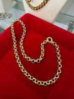 Prachtige 14 karaats gouden jasseron ketting, Ophalen of Verzenden