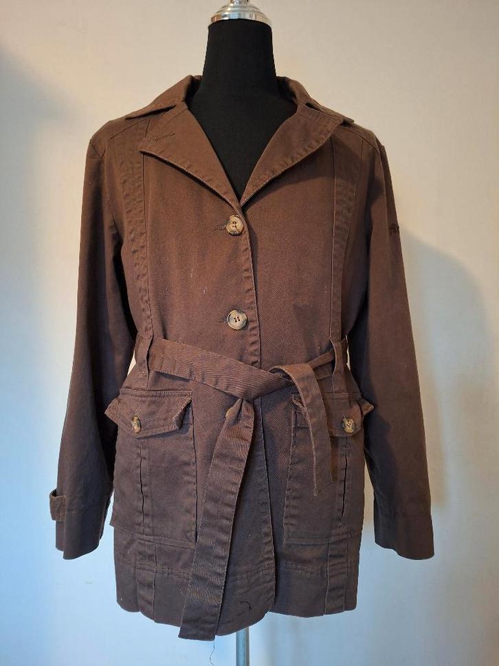 Etam Outdoor trenchcoat - Bruin - Maat XXL, Kleding | Dames, Jassen | Winter, Zo goed als nieuw, Maat 46/48 (XL) of groter, Bruin