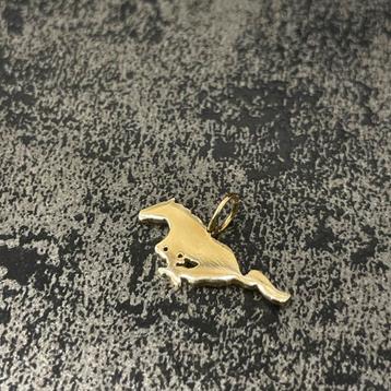14 k gouden paard hanger beschikbaar voor biedingen