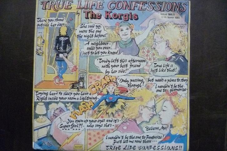 the korgis - true life confessions, Cd's en Dvd's, Vinyl Singles, Zo goed als nieuw, Single, Overige genres, 7 inch, Ophalen of Verzenden