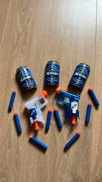 Nerf guns met 8 pijltjes en blikjes, Ophalen, Gebruikt